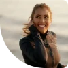 Mulher saudável na praia